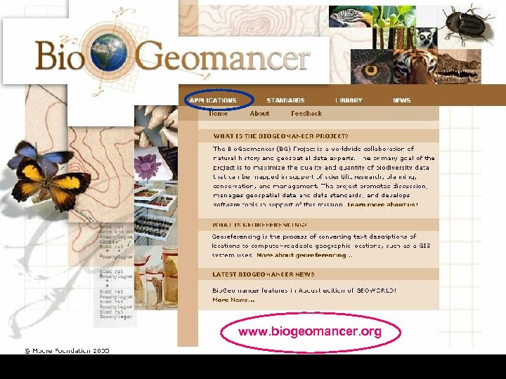 Bio. Geomancer • Introduction - Web Site www. biogeomancer. org 