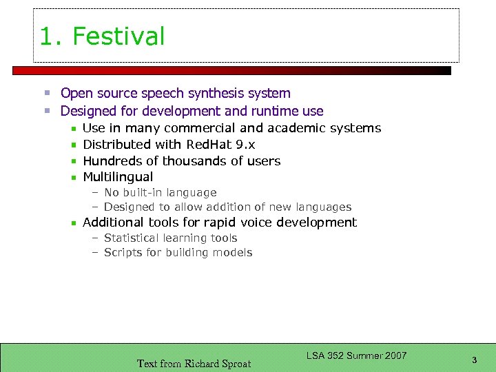 using the festival speech synthesis system with windows 10