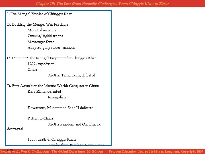 Chapter 19: The Last Great Nomadic Challenges: From Chinggis Khan to Timur I. The