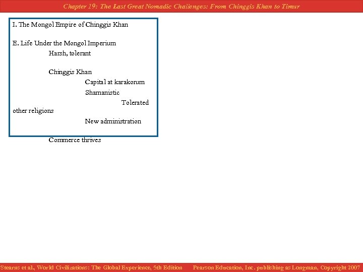 Chapter 19: The Last Great Nomadic Challenges: From Chinggis Khan to Timur I. The