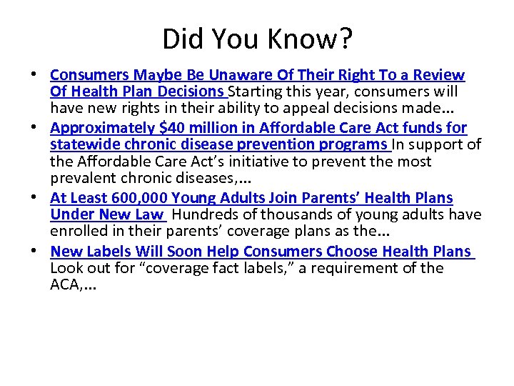 Did You Know? • Consumers Maybe Be Unaware Of Their Right To a Review