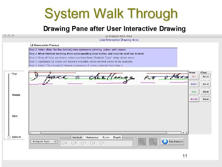 System Walk Through Drawing Pane after User Interactive Drawing 11 