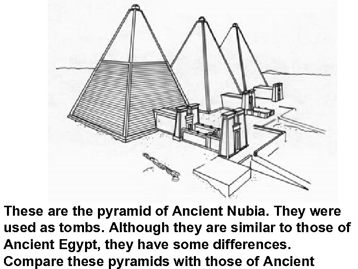 These are the pyramid of Ancient Nubia. They were used as tombs. Although they