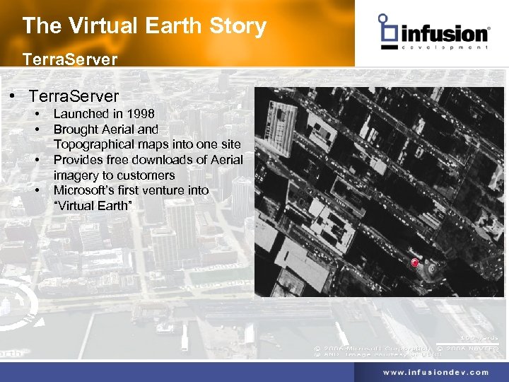 The Virtual Earth Story Terra. Server • Terra. Server • • Launched in 1998