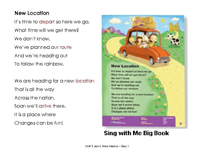 New Location It’s time to depart so here we go. What time will we