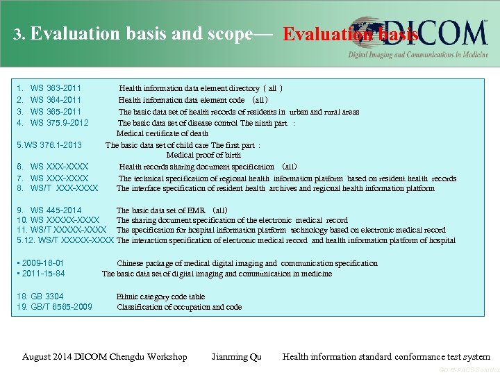 3. Evaluation basis and scope— Evaluation basis 1. 2. 3. 4. WS 363 -2011