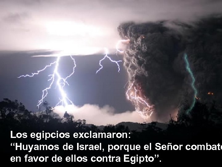 Los egipcios exclamaron: “Huyamos de Israel, porque el Señor combate en favor de ellos