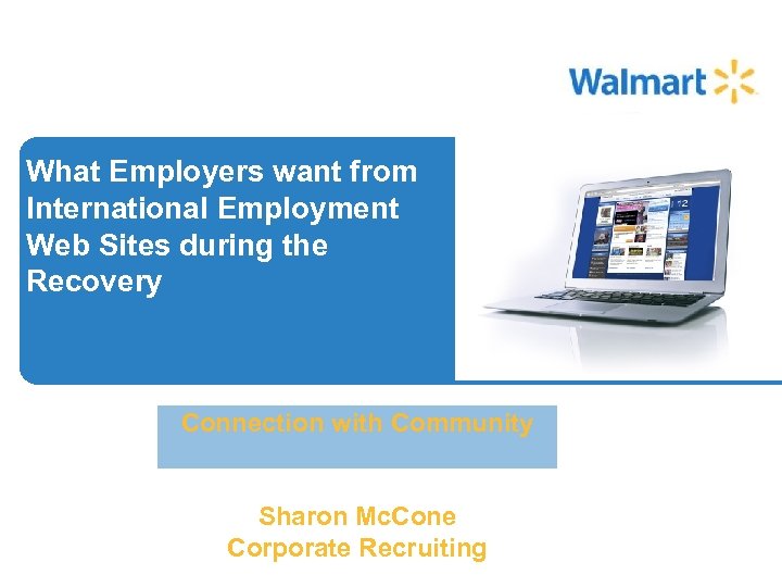 What Employers want from International Employment Web Sites during the Recovery Connection with Community