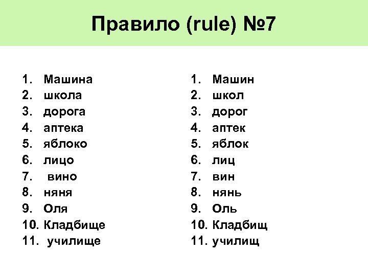 Центральное значение 7 букв. Rule 7. Правило 7 +-2. Правило 7 10. Правило 7+9.