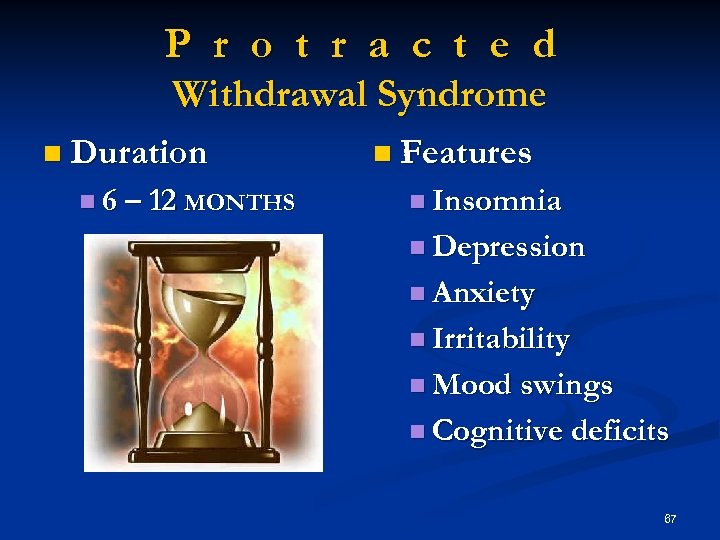 P r o t r a c t e d Withdrawal Syndrome n Duration