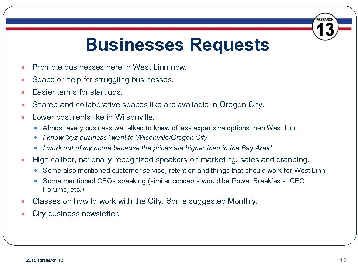 Businesses Requests Promote businesses here in West Linn now. Space or help for struggling
