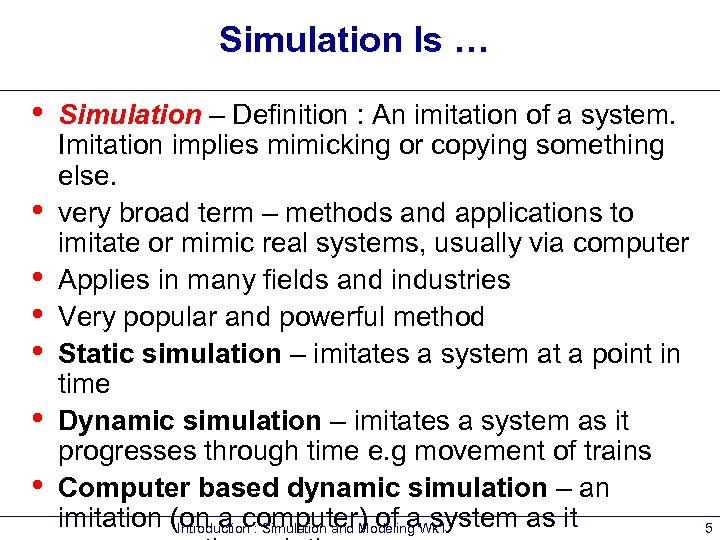 simulation definition