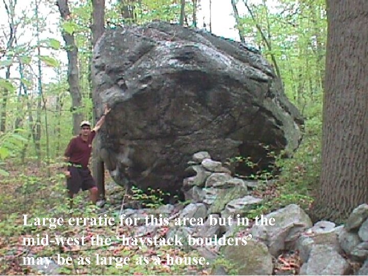 Large erratic for this area but in the mid-west the ‘haystack boulders’ may be
