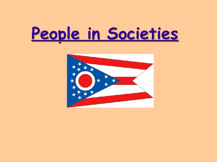 People in Societies 