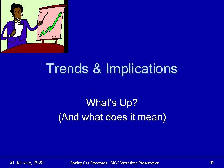 Trends & Implications What’s Up? (And what does it mean) 31 January, 2005 Sorting