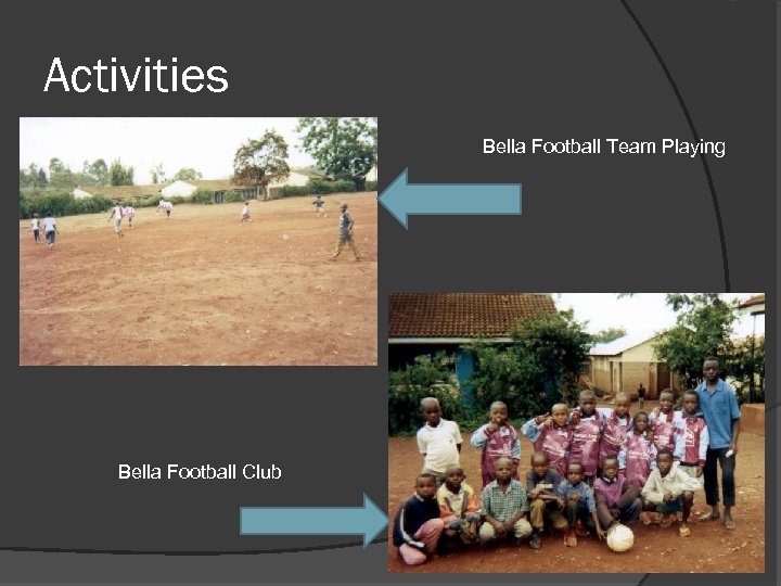 Activities Bella Football Team Playing Bella Football Club 