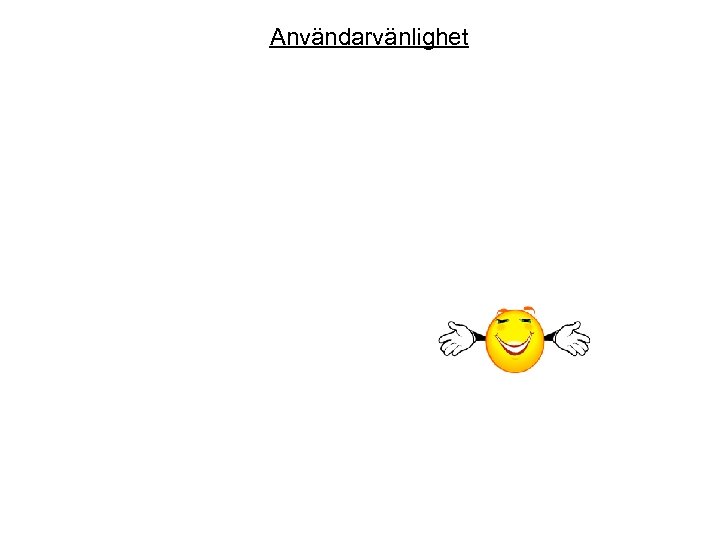 Användarvänlighet 