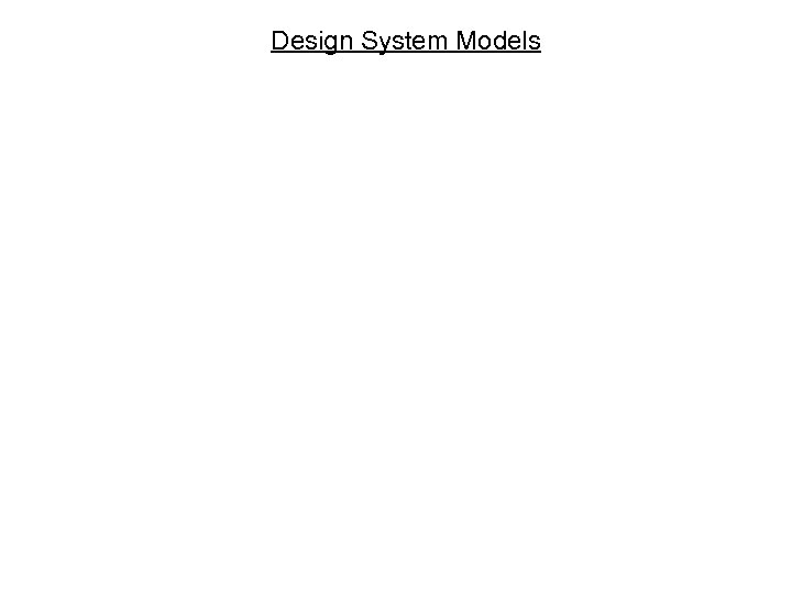 Design System Models 