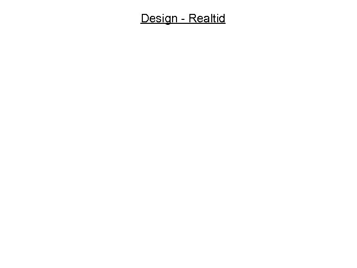 Design - Realtid 