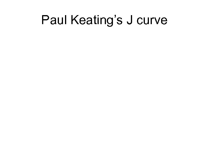 Paul Keating’s J curve 