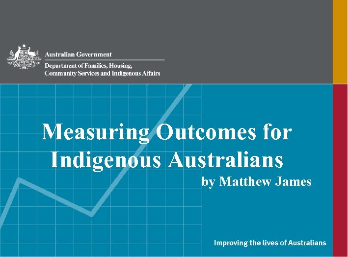 Measuring Outcomes for Indigenous Australians by Matthew James 