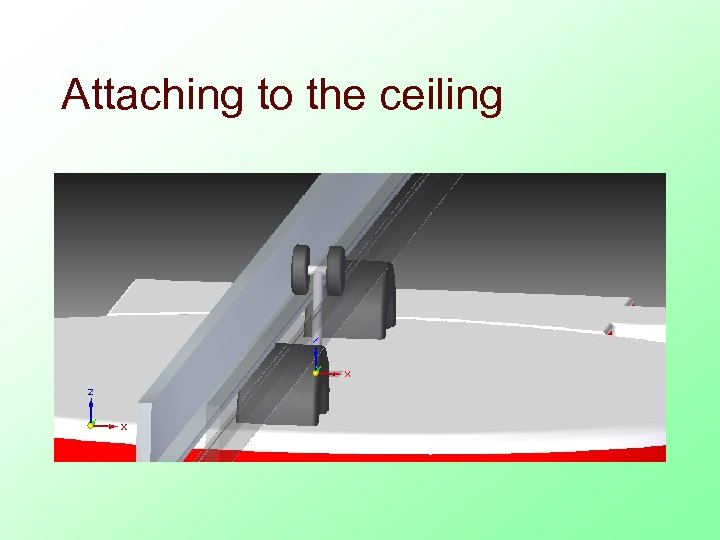 Attaching to the ceiling 