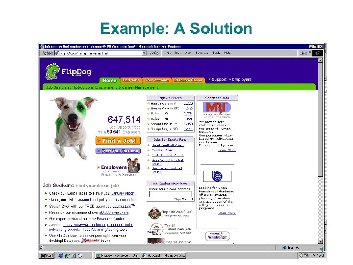 Example: A Solution 3 
