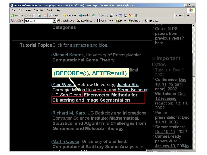 (BEFORE=(: ), AFTER=null) 92 