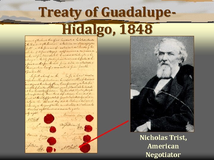 Treaty of Guadalupe. Hidalgo, 1848 Nicholas Trist, American Negotiator 