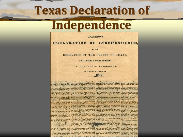 Texas Declaration of Independence 