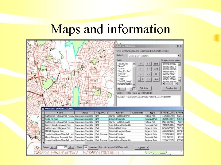 Maps and information 