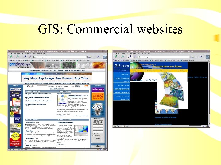 GIS: Commercial websites 