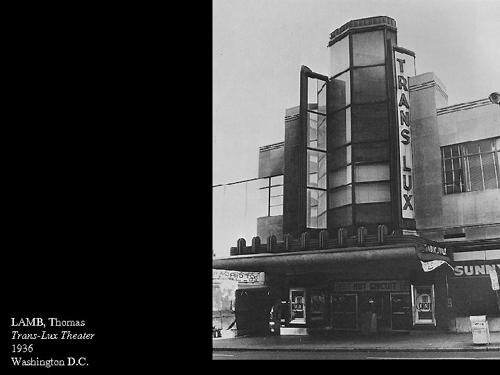 LAMB, Thomas Trans-Lux Theater 1936 Washington D. C. 