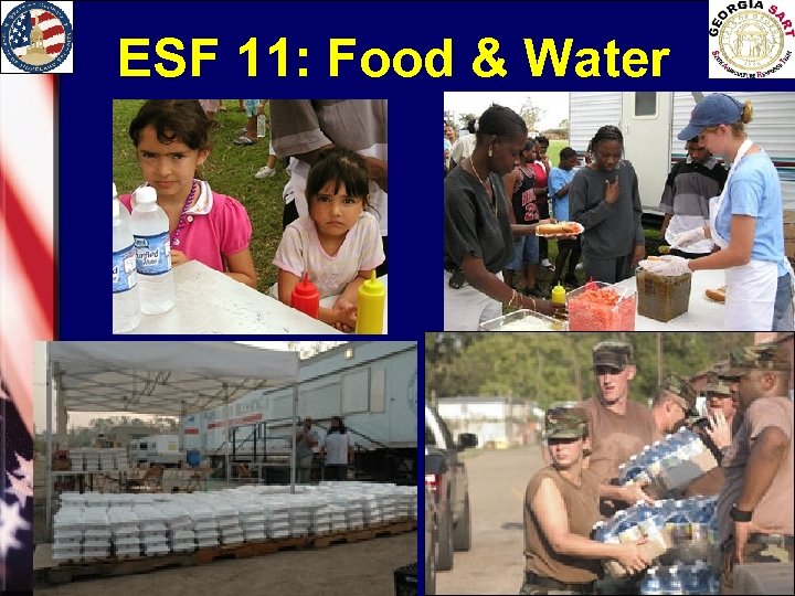 ESF 11: Food & Water Local Agriculture Planning Assistance EMAG Conference, November 12 -14,