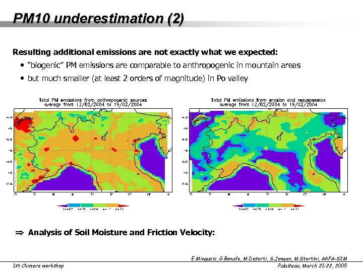 PM 10 underestimation (2) Resulting additional emissions are not exactly what we expected: •