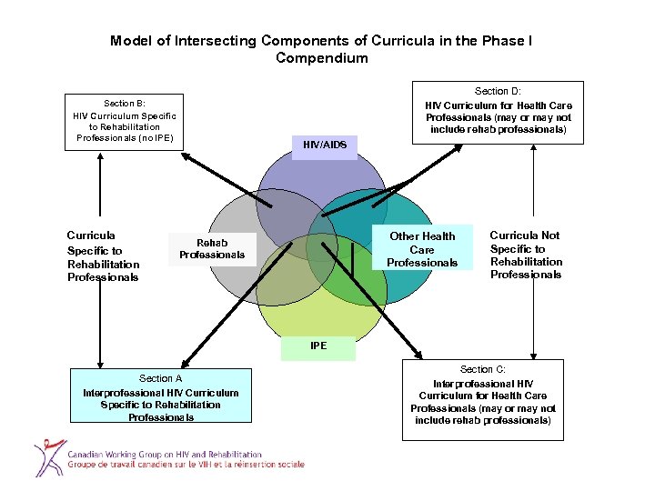 Model of Intersecting Components of Curricula in the Phase I Compendium Section D: HIV