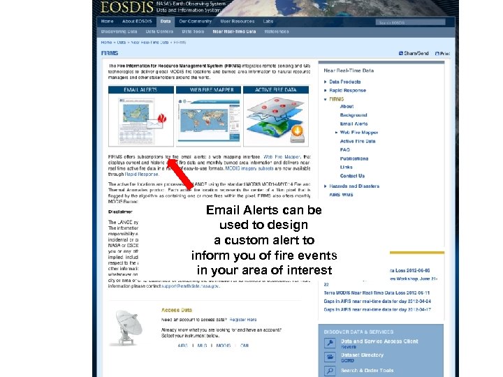 MODIS Active Fire Mapping Program Fire Information from MODIS Complied by USDA http: //activefiremaps.