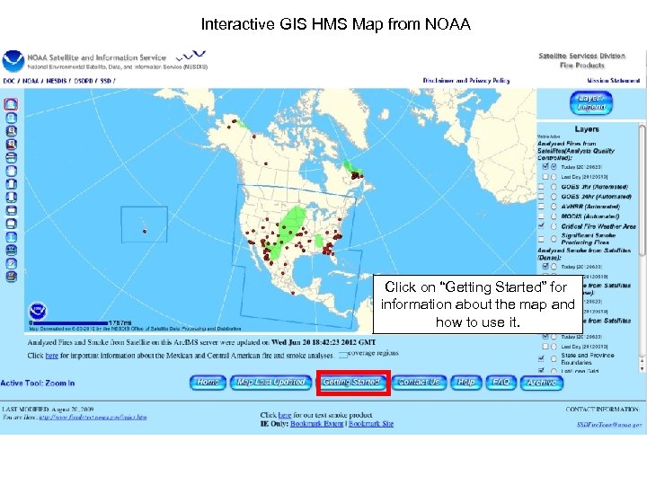 Interactive GIS HMS Map from NOAA Click on “Getting Started” for information about the