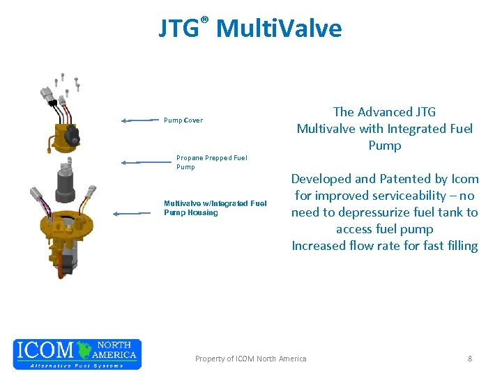 JTG® Multi. Valve Pump Cover Propane Prepped Fuel Pump Multivalve w/Integrated Fuel Pump Housing