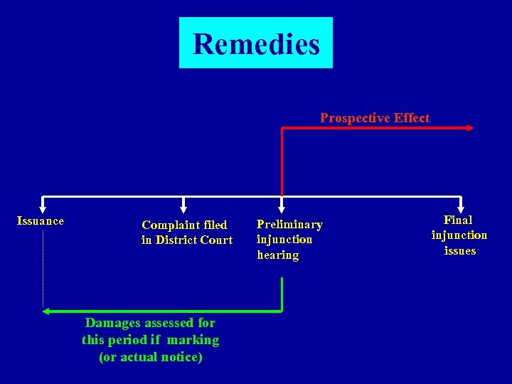 Remedies Prospective Effect Issuance Complaint filed in District Court Damages assessed for this period