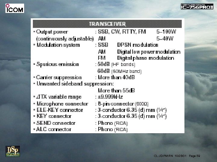 CL: JD: PM: RN 10/25/01 Page 59 