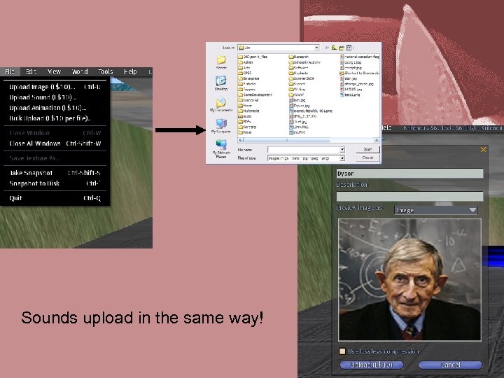 Sounds upload in the same way! 