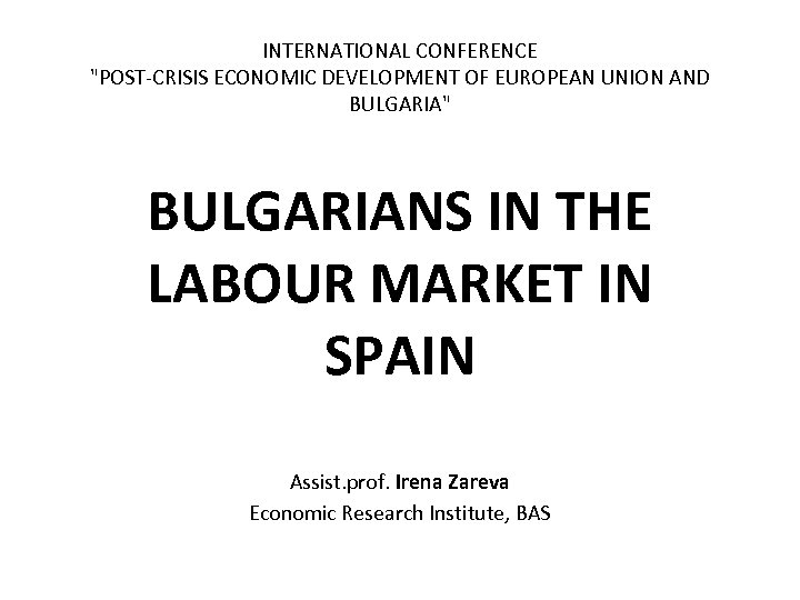 INTERNATIONAL CONFERENCE 