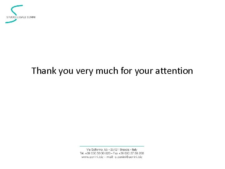 Thank you very much for your attention 