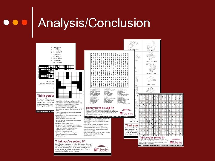 Analysis/Conclusion 
