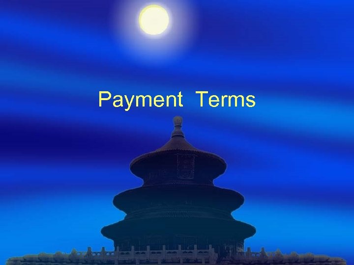 Payment Terms 