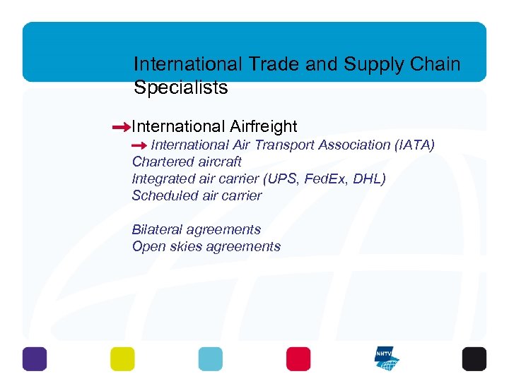 International Trade and Supply Chain Specialists International Airfreight International Air Transport Association (IATA) Chartered