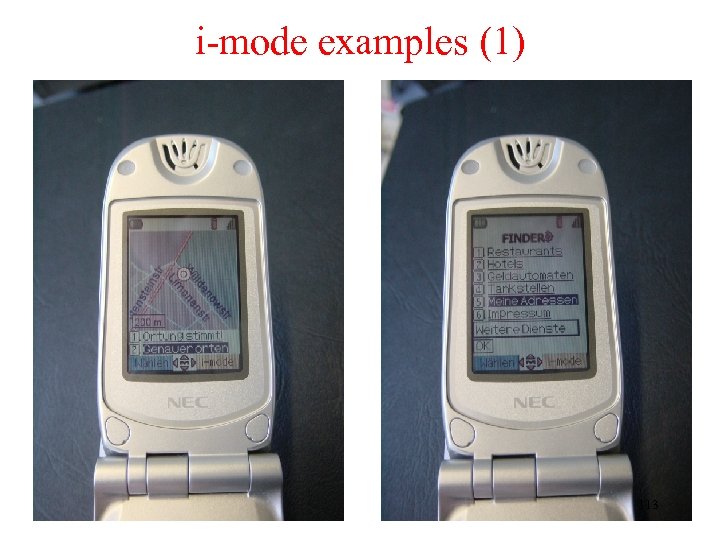 i-mode examples (1) 113 