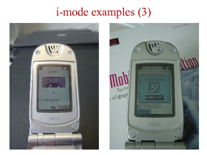 i-mode examples (3) 115 
