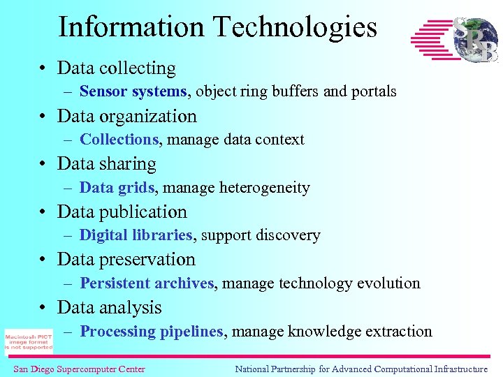 Information Technologies • Data collecting – Sensor systems, object ring buffers and portals •